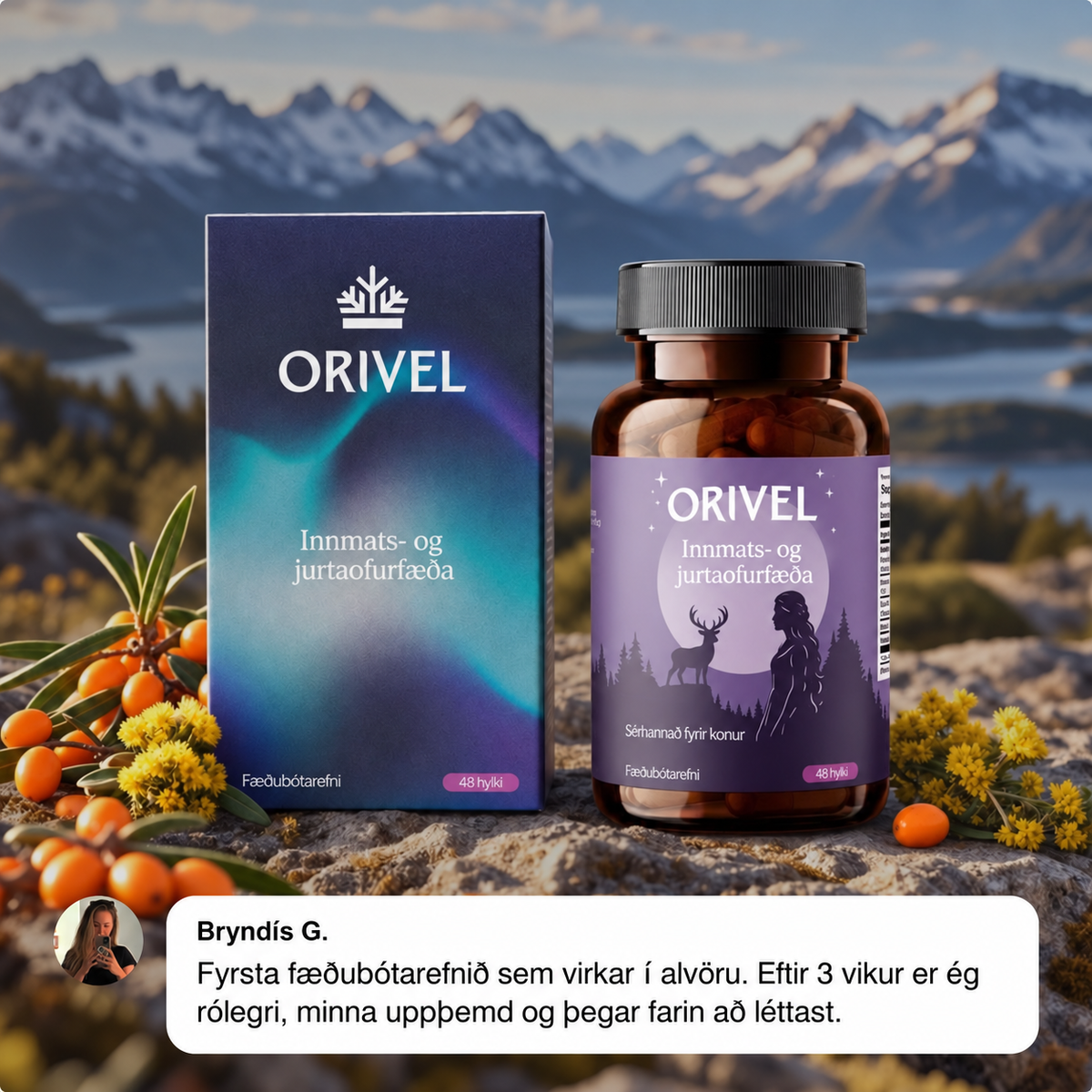 Norræn líffæra- og jurtaofurfæða fyrir þroskaðar konur
