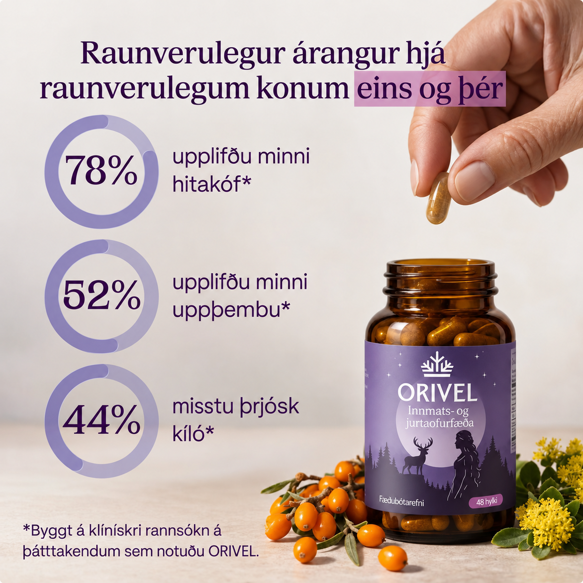 Norræn líffæra- og jurtaofurfæða fyrir þroskaðar konur