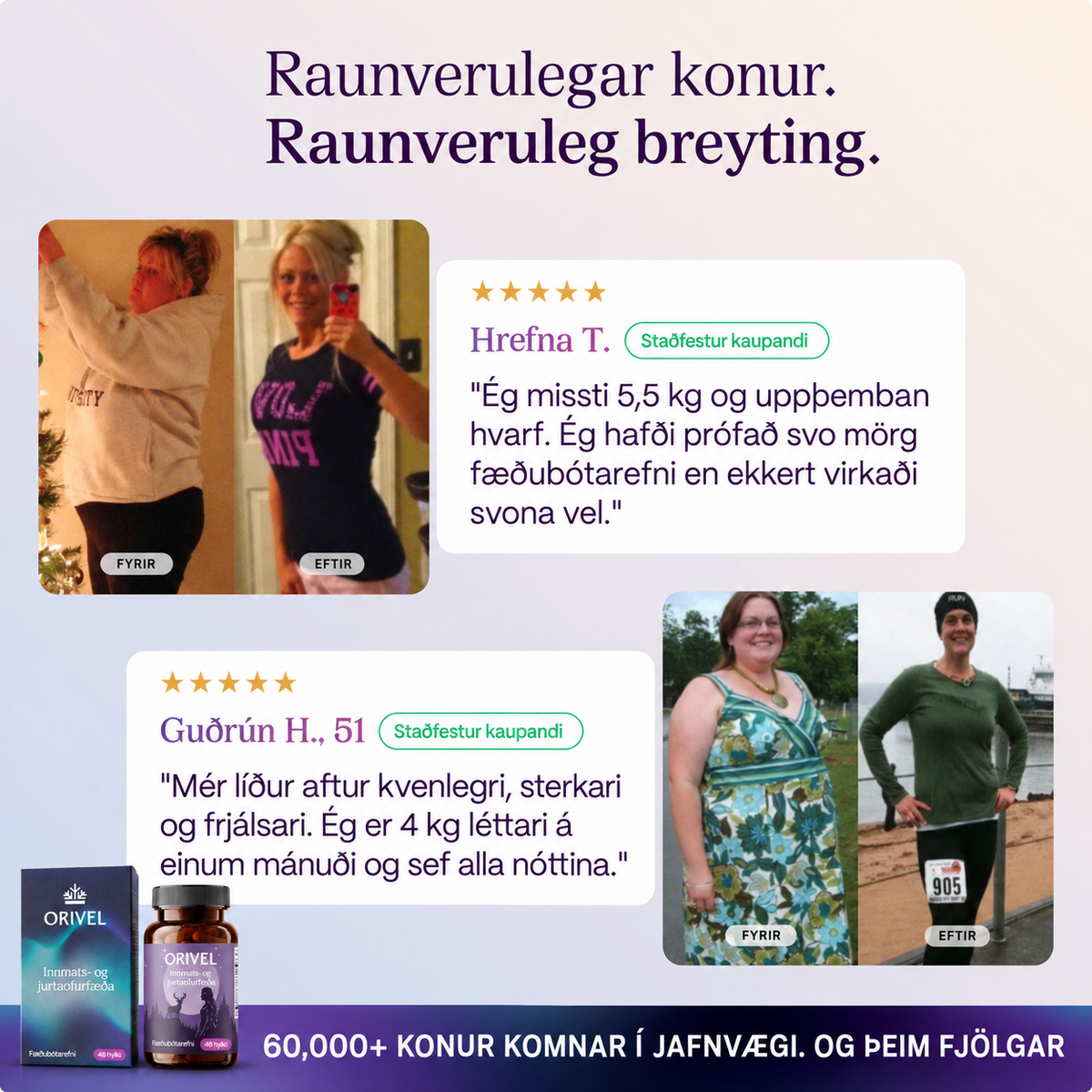 Norræn líffæra- og jurtaofurfæða fyrir þroskaðar konur